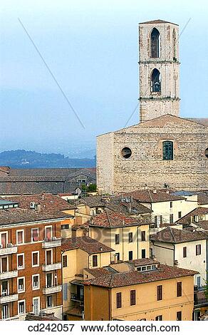 Perugia. Umbria, Italy View Large Photo Image Stock Photo - Perugia. Umbria, Italy. Fotosearch