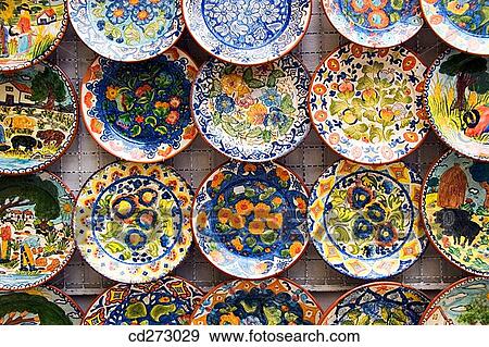 Plates, souvenirs. Portugal View Large Photo Image Stock Photo - Plates, souvenirs. Portugal. Fotosearch
