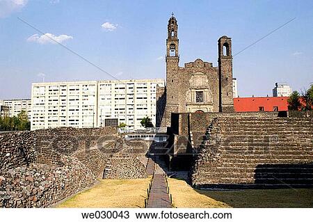 Plaza de las Tres Culturas, Tlatelolco. Mexico City, Mexico View Large Photo Image Stock Image - Plaza de las Tres Culturas, Tlatelolco. Mexico City, Mexico. Fotosearch