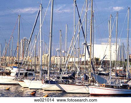Port Vell, old harbour. Barcelona. Spain View Large Photo Image Picture - Port Vell, old harbour. Barcelona. Spain. Fotosearch
