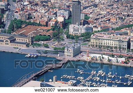 Port Vell, old harbour. Barcelona. Spain View Large Photo Image Stock Photo - Port Vell, old harbour. Barcelona. Spain. Fotosearch