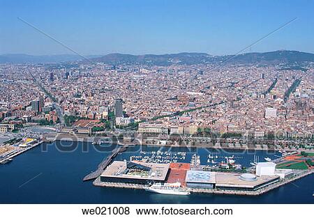 Port Vell, old harbour. Barcelona. Spain View Large Photo Image Stock Photo - Port Vell, old harbour. Barcelona. Spain. Fotosearch