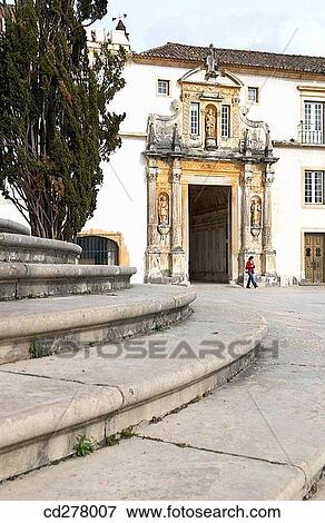 Porta F? rrea, University of Coimbra. Coimbra. Beira Litoral, Portugal View Large Photo Image Stock Photo - Porta F? rrea, University of Coimbra. Coimbra. Beira Litoral, Portugal. Fotosearch