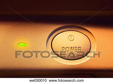 Power switch and ready light on computer screen View Large Photo Image Stock Image - Power switch and ready light on computer screen. Fotosearch