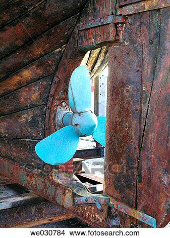 Propeller on fishing boat in for repair View Large Photo Image Picture - Propeller on fishing boat in for repair. Fotosearch