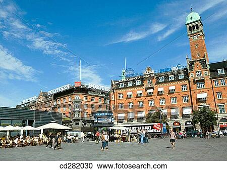 Radhuspladsen, Copenhagen, Denmark View Large Photo Image Stock Image - Radhuspladsen, Copenhagen, Denmark. Fotosearch