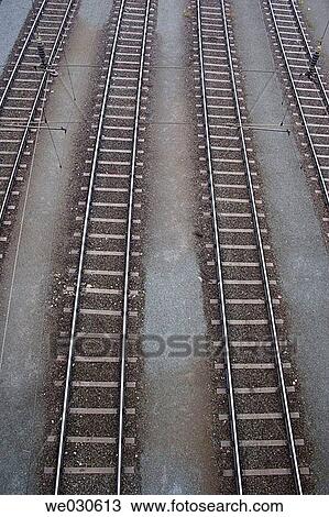 Railway tracks View Large Photo Image Stock Image - Railway tracks. Fotosearch