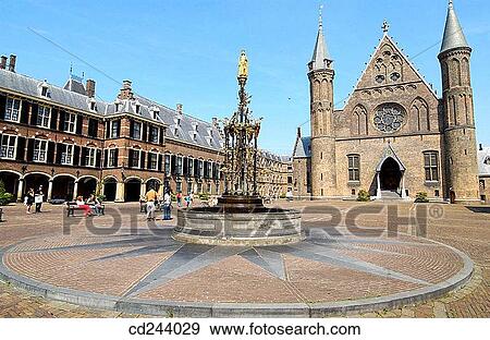 Stock Photo - Ridderzaal (Knight Hall), Binnenhof. The Hague. Netherlands. Fotosearch