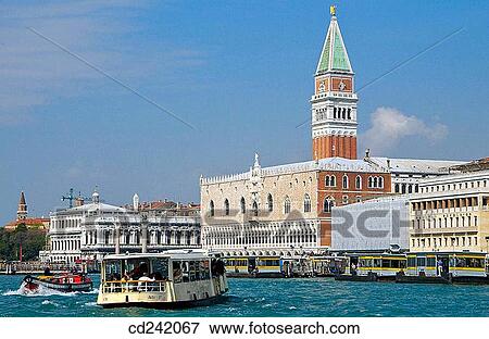 Riva degli Schiavoni: Doge's Palace and St. Mark's canal. Venice. Veneto, Italy View Large Photo Image Stock Photo - Riva degli Schiavoni: Doge's Palace and St. Mark's canal. Venice. Veneto, Italy. Fotosearch