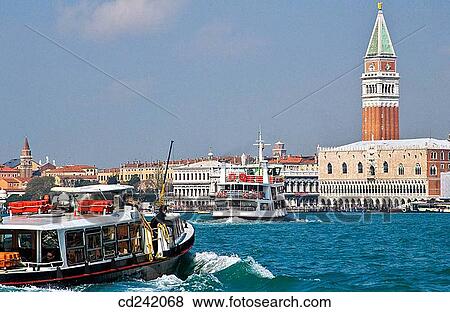 Riva degli Schiavoni: Doge's Palace and St. Mark's canal. Venice. Veneto, Italy View Large Photo Image Stock Photo - Riva degli Schiavoni: Doge's Palace and St. Mark's canal. Venice. Veneto, Italy. Fotosearch