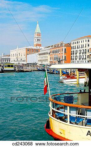 Riva degli Schiavoni: Doge's Palace and St. Mark's Canal. Venice. Veneto, Italy View Large Photo Image Stock Photo - Riva degli Schiavoni: Doge's Palace and St. Mark's Canal. Venice. Veneto, Italy. Fotosearch