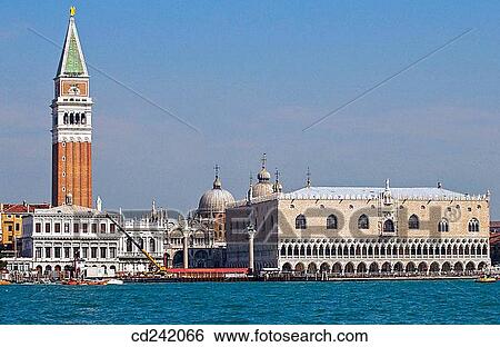 Riva degli Schiavoni: Doge's Palace and St. Mark's canal. Venice. Veneto, Italy View Large Photo Image Stock Photograph - Riva degli Schiavoni: Doge's Palace and St. Mark's canal. Venice. Veneto, Italy. Fotosearch