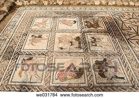 Roman mosaic at Italica. Sevilla province, Andalusia, Spain View Large Photo Image Picture - Roman mosaic at Italica. Sevilla province, Andalusia, Spain. Fotosearch