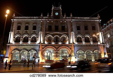 Rossio train station, Lisbon. Portugal View Large Photo Image Stock Photo - Rossio train station, Lisbon. Portugal. Fotosearch
