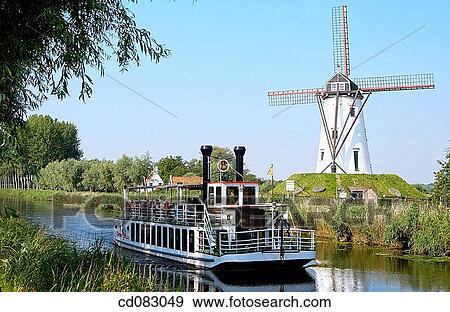 ? Schellemolen? (windmill) in Damme, Brugge. Flanders, Belgium View Large Photo Image Stock Photo - ? Schellemolen? (windmill) in Damme, Brugge. Flanders, Belgium. Fotosearch