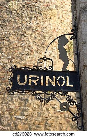 Sign for public urinal in the Alfama district, Lisbon. Portugal View Large Photo Image Stock Image - Sign for public urinal in the Alfama district, Lisbon. Portugal. Fotosearch