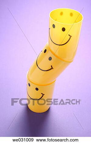 Stock Photo - Smiley cups. Fotosearch
