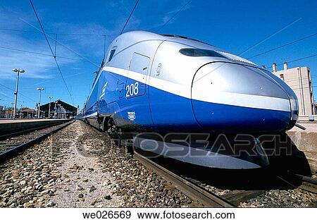 St Charles railway station and highspeed train (TGV), Marseille. Bouches-du-Rhone, France View Large Photo Image Stock Photo - St Charles railway station and highspeed train (TGV), Marseille. Bouches-du-Rhone, France. Fotosearch