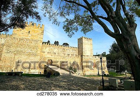 St. George's Castle, Lisbon. Portugal View Large Photo Image Stock Photography - St. George's Castle, Lisbon. Portugal. Fotosearch
