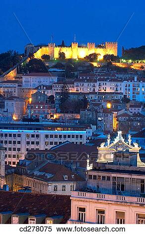 St. George's Castle, Lisbon. Portugal View Large Photo Image Stock Photography - St. George's Castle, Lisbon. Portugal. Fotosearch