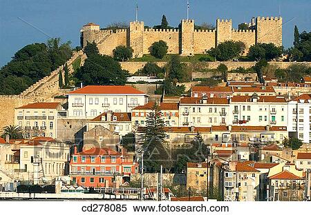 St. George's Castle, Lisbon. Portugal View Large Photo Image Stock Photography - St. George's Castle, Lisbon. Portugal. Fotosearch