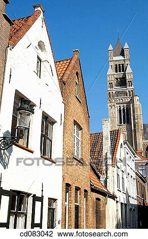 Stock Image - St. Saviour's Cathedral. Brugge. Flanders, Belgium. Fotosearch