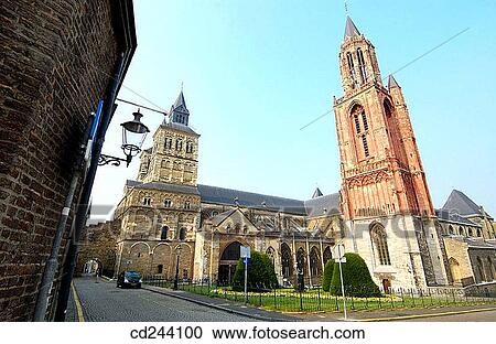 Stock Image - St. Servatius cathedral. Maastricht. Limburg, Netherlands. Fotosearch