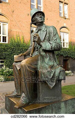 Statue of Hans Christian Andersen, Copenhagen, Denmark View Large Photo Image Stock Photograph - Statue of Hans Christian Andersen, Copenhagen, Denmark. Fotosearch
