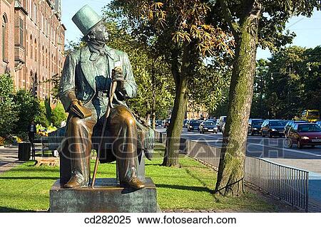 Statue of Hans Christian Andersen., Copenhagen, Denmark View Large Photo Image Stock Photography - Statue of Hans Christian Andersen., Copenhagen, Denmark. Fotosearch