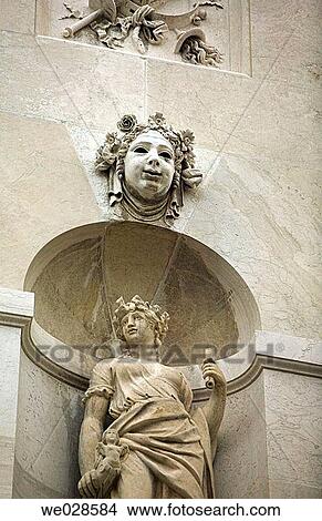 Statue representing comedy at La Fenice theater. Venice. Italy View Large Photo Image Picture - Statue representing comedy at La Fenice theater. Venice. Italy. Fotosearch