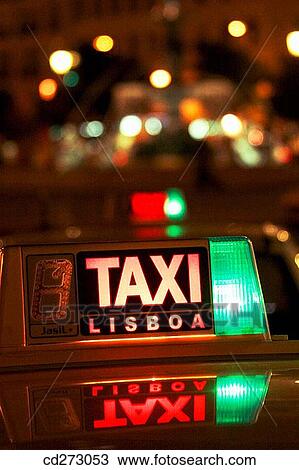 Taxi, Lisbon. Portugal View Large Photo Image Stock Image - Taxi, Lisbon. Portugal. Fotosearch