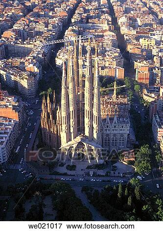 Temple of Sagrada Familia, by Gaudi. Barcelona. Spain View Large Photo Image Stock Photo - Temple of Sagrada Familia, by Gaudi. Barcelona. Spain. Fotosearch