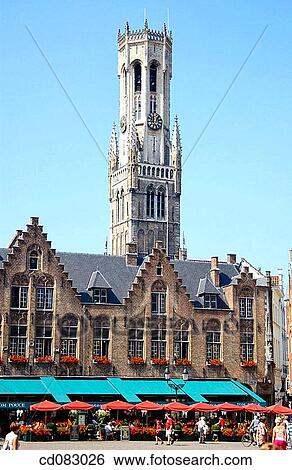 The Belfry. Brugge. Flanders, Belgium View Large Photo Image Stock Photograph - The Belfry. Brugge. Flanders, Belgium. Fotosearch
