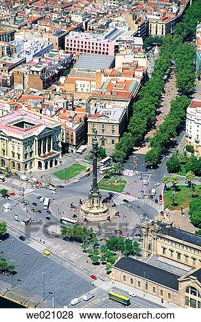 The Ramblas. Barcelona. Spain View Large Photo Image Stock Photo - The Ramblas. Barcelona. Spain. Fotosearch