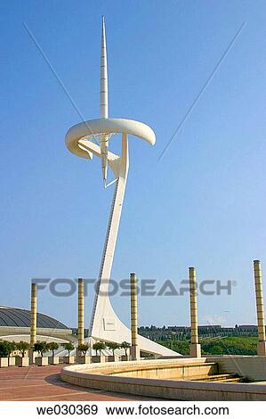 Stock Photo - Torre Calatrava. Barcelona. Catalonia. Spain. Fotosearch