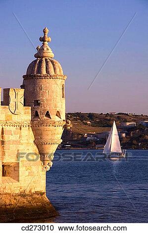 Torre de Belem detail, Lisbon. Portugal View Large Photo Image Stock Image - Torre de Belem detail, Lisbon. Portugal. Fotosearch