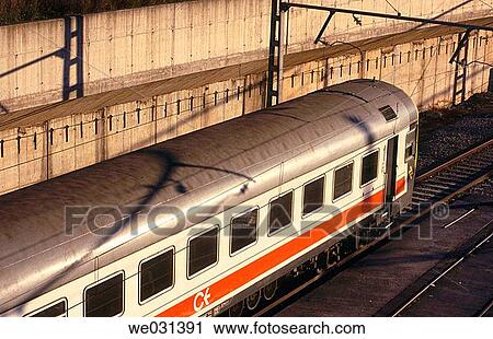 Train. Barcelona, Spain View Large Photo Image Stock Image - Train. Barcelona, Spain. Fotosearch