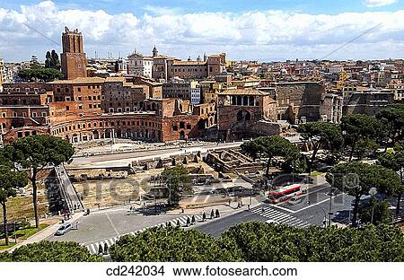 Trajan's Forum, Roman Forum. Rome. Italy View Large Photo Image Picture - Trajan's Forum, Roman Forum. Rome. Italy. Fotosearch