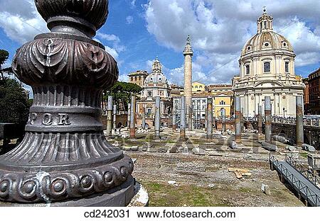 Trajan's Forum, Roman Forum. Rome. Italy View Large Photo Image Stock Image - Trajan's Forum, Roman Forum. Rome. Italy. Fotosearch
