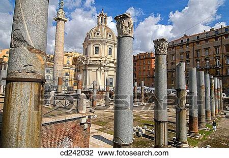 Trajan's Forum, Roman Forum. Rome. Italy View Large Photo Image Stock Image - Trajan's Forum, Roman Forum. Rome. Italy. Fotosearch