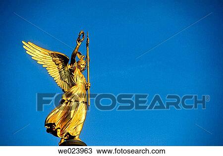 Victory Column (Siegess? ule) commemorates victory in the Prussian-Danish war, Tiergarten. Berlin. Germany View Large Photo Image Stock Image - Victory Column (Siegess? ule) commemorates victory in the Prussian-Danish war, Tiergarten. Berlin. Germany. Fotosearch