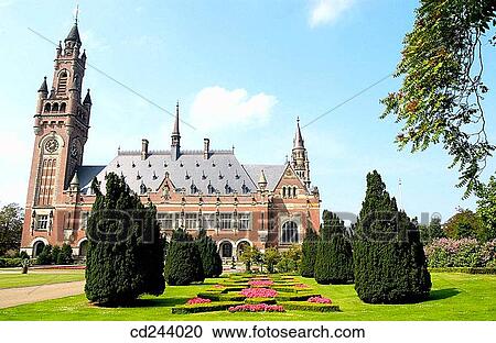 Vredespaleis (? Peace Palace? 1909-1913) houses United Nations? International Court of Justice. The Hague. Netherlands View Large Photo Image Stock Image - Vredespaleis (? Peace Palace? 1909-1913) houses United Nations? International Court of Justice. The Hague. Netherlands. Fotosearch