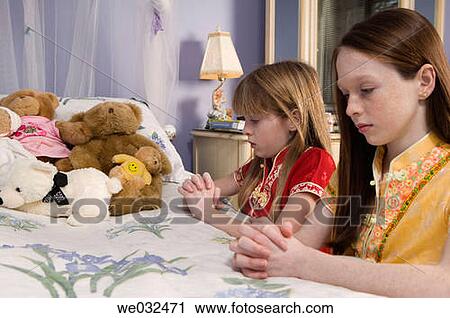 10 and 11 year old siblings praying before bedtime View Large Photo Image Stock Image - 10 and 11 year old siblings praying before bedtime. Fotosearch