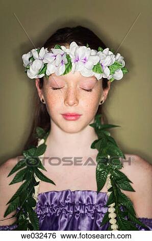 11 year old Caucasian girl, Polynesian dress View Large Photo Image Stock Photograph - 11 year old Caucasian girl, Polynesian dress. Fotosearch