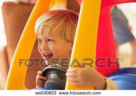 Stock Image - 3 year old Caucasian girl. Fotosearch
