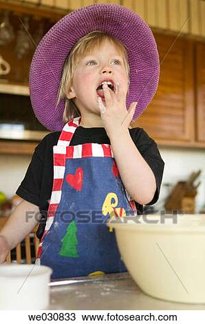 3 year old girl mixing cookie dough View Large Photo Image Stock Image - 3 year old girl mixing cookie dough. Fotosearch