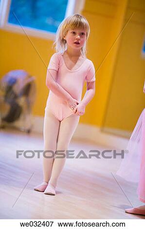 4 year old Caucasian girl at dance class View Large Photo Image Stock Photo - 4 year old Caucasian girl at dance class. Fotosearch