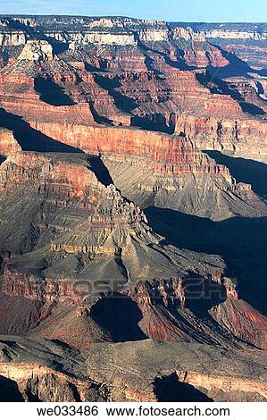 Stock Photograph - A view of the Grand Canyon from the south rim of Grand Canyon National Park, Arizona, USA. Fotosearch