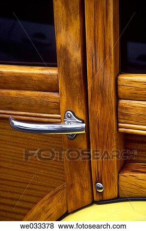 Abstract of Classic Woody car door. This is a classic surfer car View Large Photo Image Stock Photo - Abstract of Classic Woody car door. This is a classic surfer car. Fotosearch