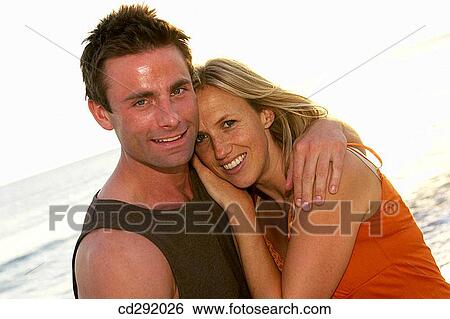 affection, bonding, bond, beach, 30's View Large Photo Image Stock Photograph - affection, bonding, bond, beach, 30's. Fotosearch